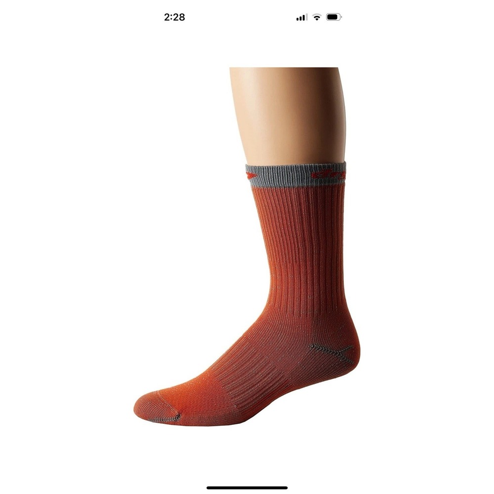 Drymax Hiking HD Crew Socks Orange/Anth Small Woman 5-7 Men 3.5-5.5